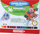 Fibracolor Colorito Drawing Markers Thin Set 36pcs