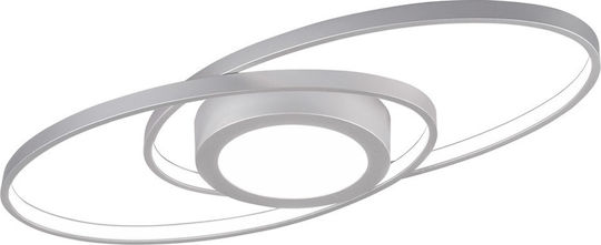 Trio Lighting Galaxy Πλαφονιέρα Οροφής 57εκ. Γκρι με Ενσωματωμένο LED