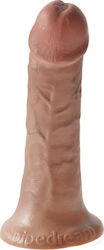 King Cock Glass Dildo With Suction Cup Tan 15cm