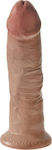 King Cock Realistic Dildo with Suction Cup Tan 23cm