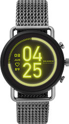 Skagen Falster 3 42mm Smartwatch με Παλμογράφο (Gunmetal Gauge Mesh)