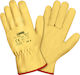 Lampa Gloves for Work Driver Yellow Leather 1pcs
