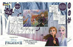 Kinderpuzzle 2 in 1 Disney Frozen II für 3++ Jahre 24pcs Luna