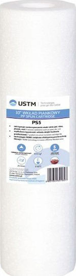 USTM Upper and Lower Counter Water Filter Replacement from Polypropylene 10" PS5 5 μm 1pcs