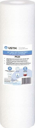 USTM Upper and Lower Counter Water Filter Replacement from Polypropylene 10" PS20 20 μm 1pcs