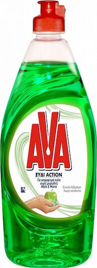 AVA Action Υγρό Πιάτων με Άρωμα Μήλο 900ml