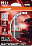 Osram Λάμπα Αυτοκινήτου Night Breaker Laser +150% H11 Αλογόνου 12V 55W 1τμχ