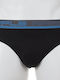 Apple Boxer Herren Slip Black / Blue 1Packung