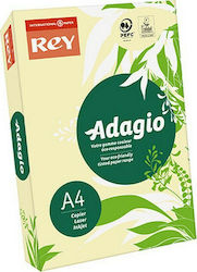 Rey Adagio Χαρτί Εκτύπωσης A4 80gr/m² 500 φύλλα Κίτρινο