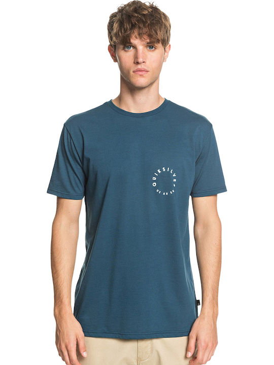 Quiksilver Higher Ground T-shirt Bărbătesc cu Mânecă Scurtă Majolica Blue