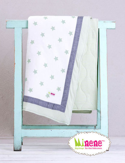 Minene Decke Wickeltücher für Kinderzimmer Baumwolle Grün 85x115cm