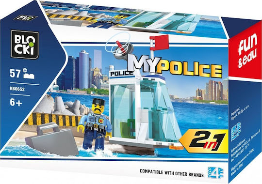 Blocki Τουβλάκια My Police 2 in 1 για 6+ Ετών 57τμχ