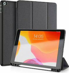 Dux Ducis Domo Flip Cover Silicone / Synthetic Leather Black (iPad 2019/2020/2021 10.2'') 101118657B