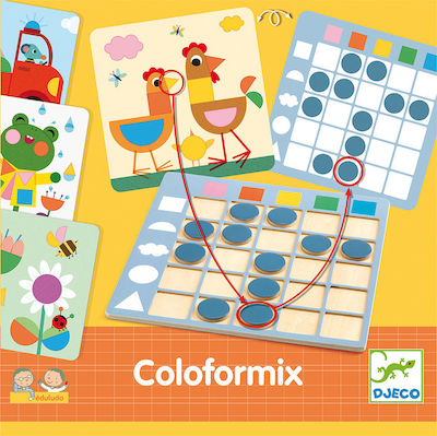 Djeco Eduludo Coloformix Educational Toy Knowledge for 3+ Years Old