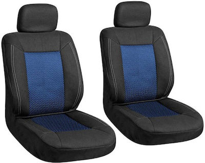 Automax Front Car Seat Covers 2pcs Polyester Blue