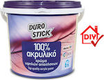 Durostick 100% Ακρυλικό Πλαστικό Χρώμα για Εσωτερική και Εξωτερική Χρήση Γκρι 3lt