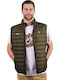 Sleeveless Jacket Puffer Khaki