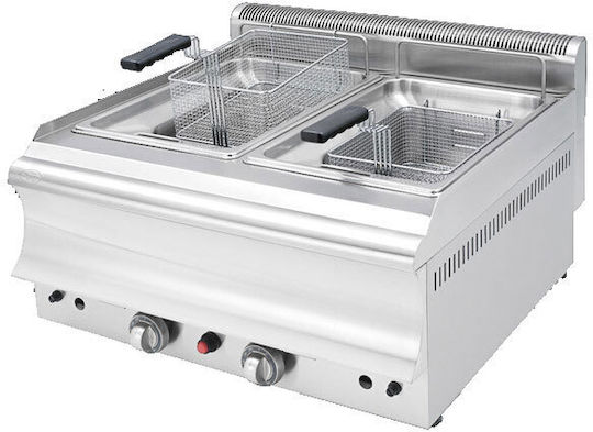 Visvardis Fryer Magazin online Double 24kW Capacity 2x20lt 80x90x32cm Catrine FG 20+20