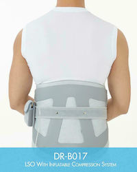 Medical Brace DR-B017 Ρυθμιζόμενος Νάρθηκας Μέσης σε Γκρι Χρώμα