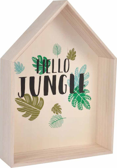 Παιδικό Ράφι Hello Jungle Τοίχου Καφέ 24.5x7x34εκ.