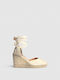 Castaner Carina Women's Fabric Platform Espadrilles Beige