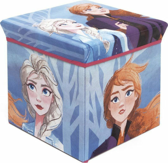 Disney Kinderhocker mit Stauraum Faltbar aus Stoff Frozen 2 Mehrfarbig 30x30x30cm 1Stück