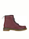 Dr. Martens Kids Boots with Zipper Red