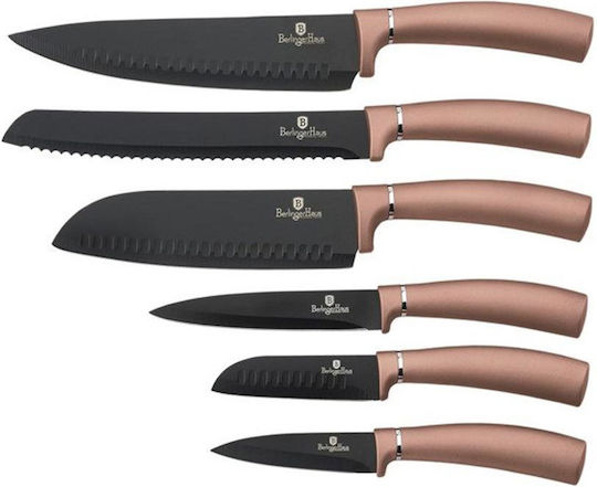 Berlinger Haus Metallic Line Rose Gold Messerset aus rostfreiem Stahl 6Stück