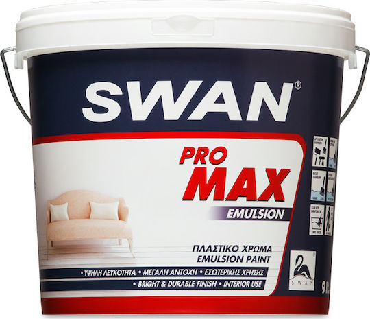 Swan Pro Max Emulsion Plastic Paint for Interior Use White 9lt