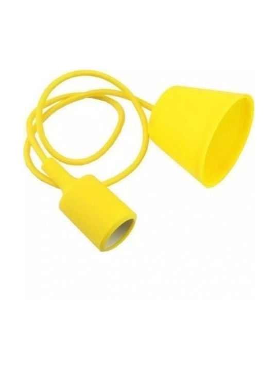 Stimeno Pendant Light Suspension for Socket E27 Yellow