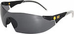 CAT Dozer 104 Safety Glasses with Gray Tint Lenses and LED Light