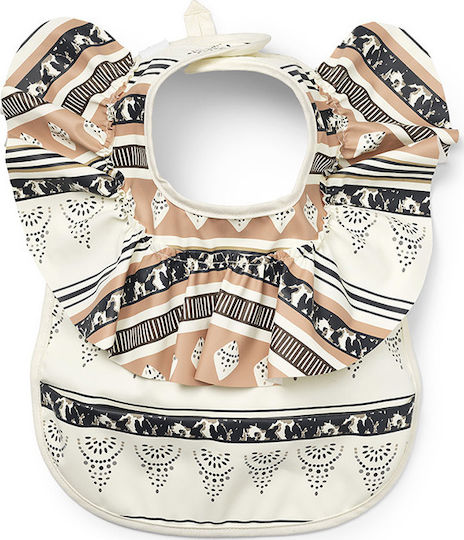 Elodie Details Desert Weaves Bib Fabric with Hoop & Loop Fastener & Pocket Beige for 3 m+