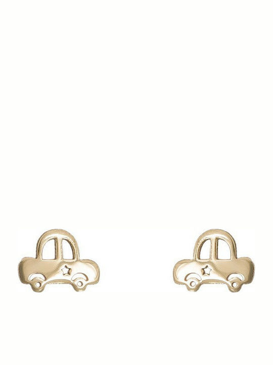 14K Gold earrings K14 Cars 036049 036049 036049 Gold 14 Carat