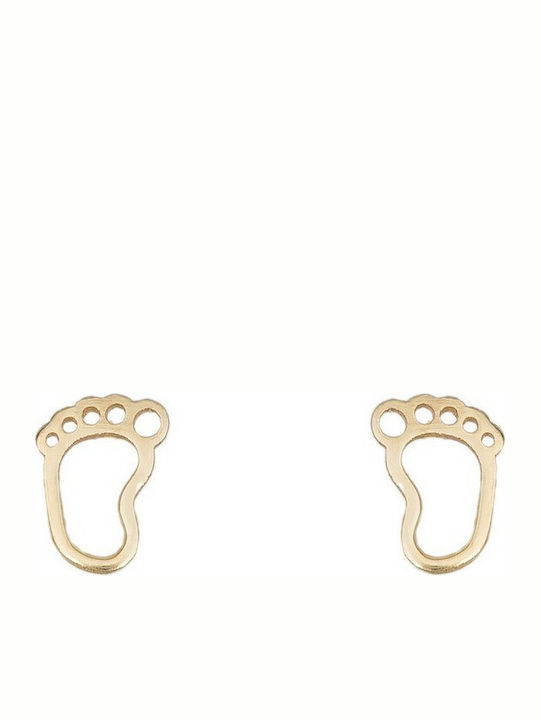 14K Gold earrings K14 slipper earrings 036052 036052 14 Carat Gold