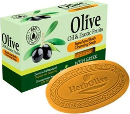 Madis Herbolive Olive Oil & Exotic Fruits Μπάρα Σαπουνιού 90gr