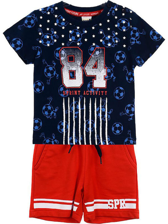 Sprint Kids Summer Set With Shorts 2pcs Navy Blue