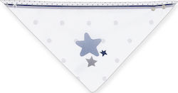 Interbaby Μπαντάνα Υφασμάτινη με Κουμπί Stars Blue