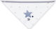 Interbaby Stars Bandana material textil cu buton Albastru marin