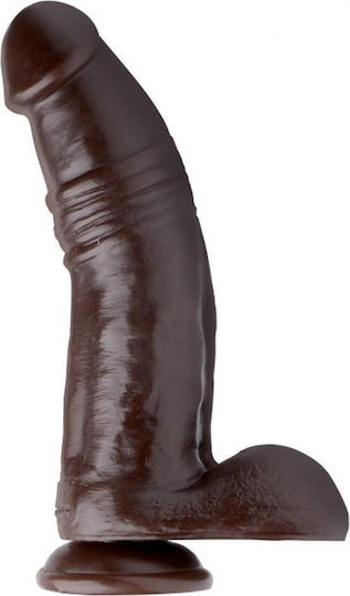 Tom of Finland Break Time Realistic Dildo with Balls and Suction Cup Brown 27cm
