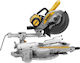 DEWALT Φαλτσοπρίονο Ρεύματος 1600W Συρόμενο Διαμέτρου 250mm