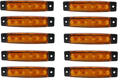 Truck Volume Lights 10pcs 12V - Orange 3809