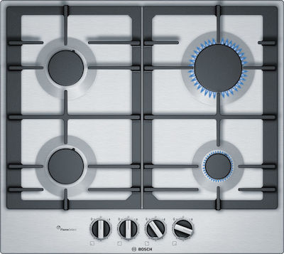 Bosch Autonomous Cooktop with Liquid Gas Burners Inox 52x58.2cm