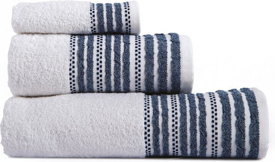 SB Home Facecloth Romina 50x90cm Navy Weight 500gr/m²