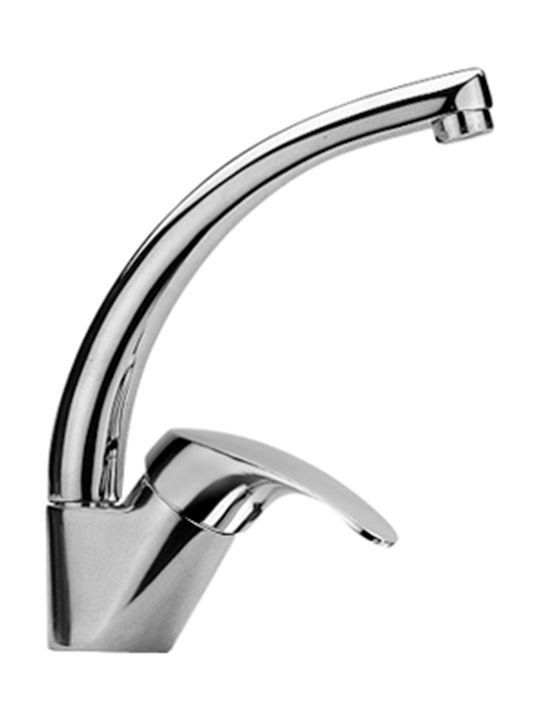 Ottone Meloda Olympia Kitchen Faucet Counter Chrome