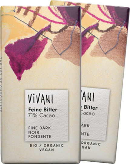 Vivani Fine Dark Био Шоколад Dark Веган с 71% Какао 12.5gr 40бр