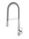 Ottone Meloda Kitchen Faucet Counter Flexible Chrome