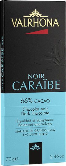 Valrhona Caraibe Σοκολάτα Υγείας με 66% Κακάο 70gr