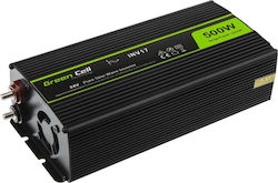 Green Cell Inverter für Autos Reine Sinuswelle 1000W zur Umwandlung von 24V DC in 230V AC mit 1xUSB Green Cell Inverter für Autos Reine Sinuswelle 1000W zur Umwandlung von 24V DC in 230V AC mit 1xUSB