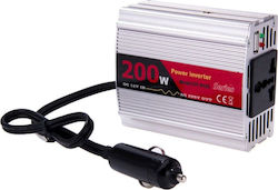 Inverter Инвертор за кола 200W за преобразуване на 12V DC в 230V AC с 1xUSB Inverter Инвертор за кола 200W за преобразуване на 12V DC в 230V AC с 1xUSB