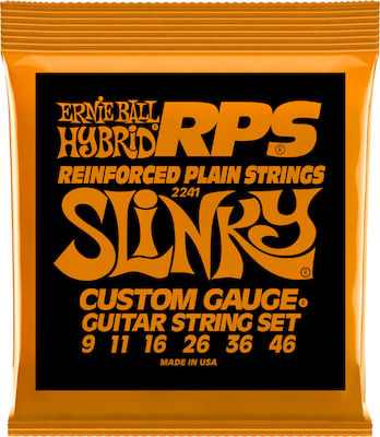 Ernie Ball Set of Nickel Wound Strings for Electric Guitar Slinky RPS Hybrid 9 - 46"